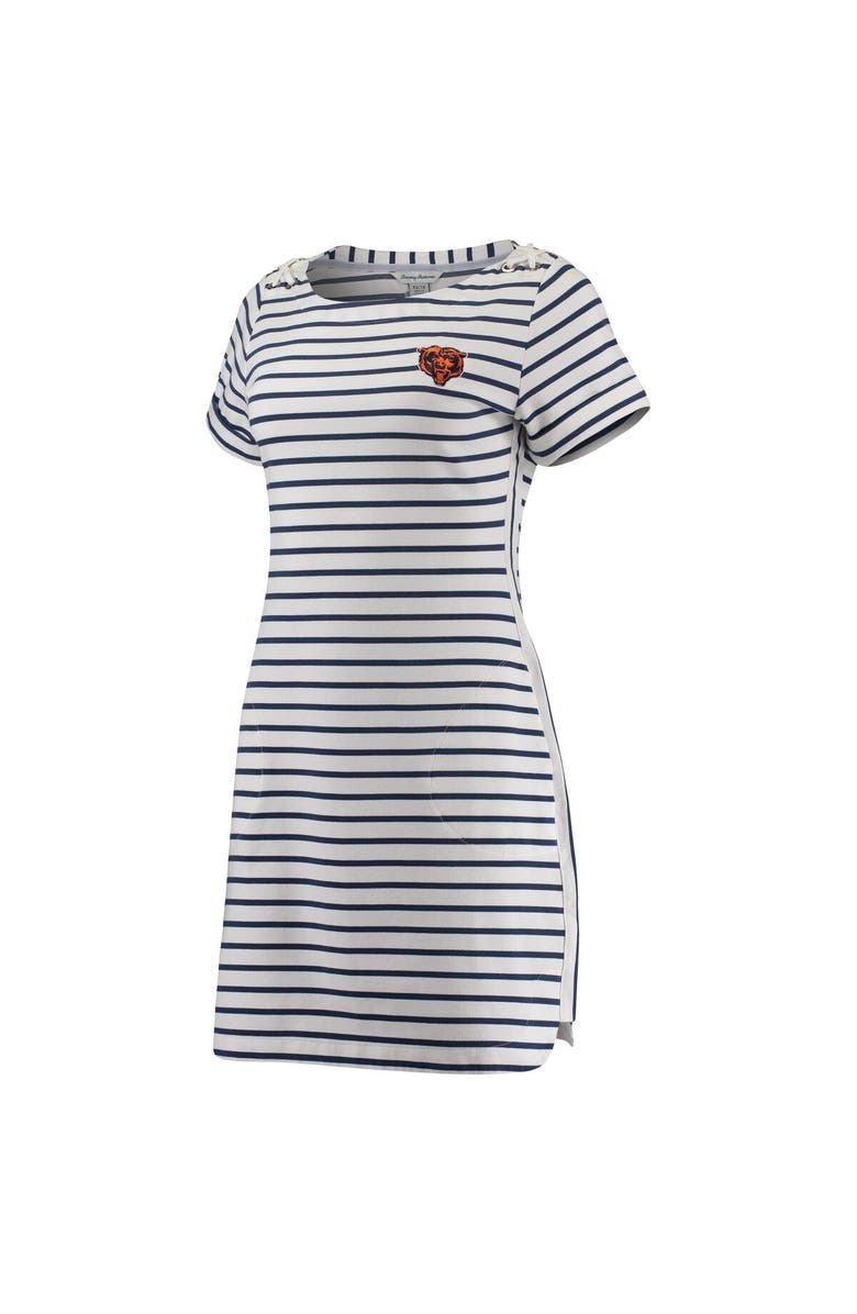 Tommy Bahama Women's Tommy Bahama White Chicago Bears Tri-Blend Jovanna Striped Dress, Alternate, color,