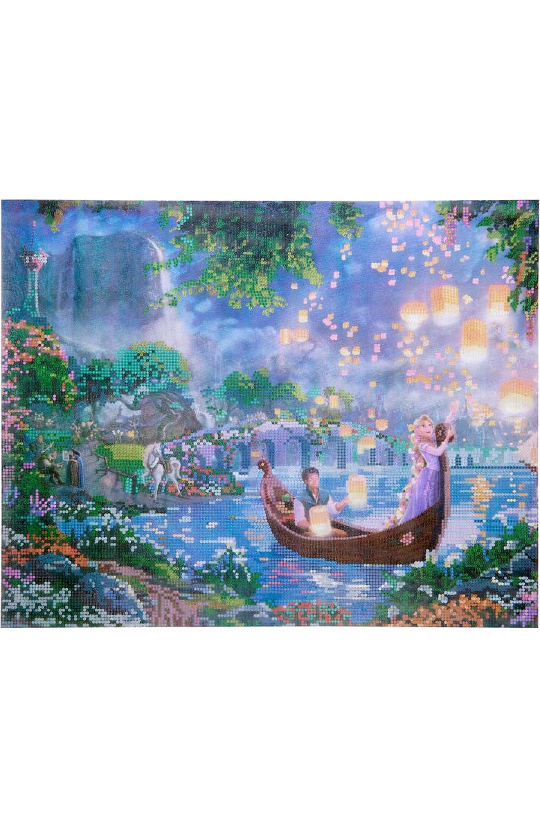 RoseArt Disney Dreams Diamond Art Rapunzel Lantern Scene Gem Kit, Main, color, Multicolored