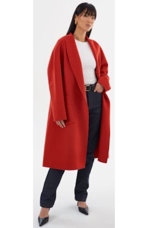 Thara | Shawl Collar Wool Coat