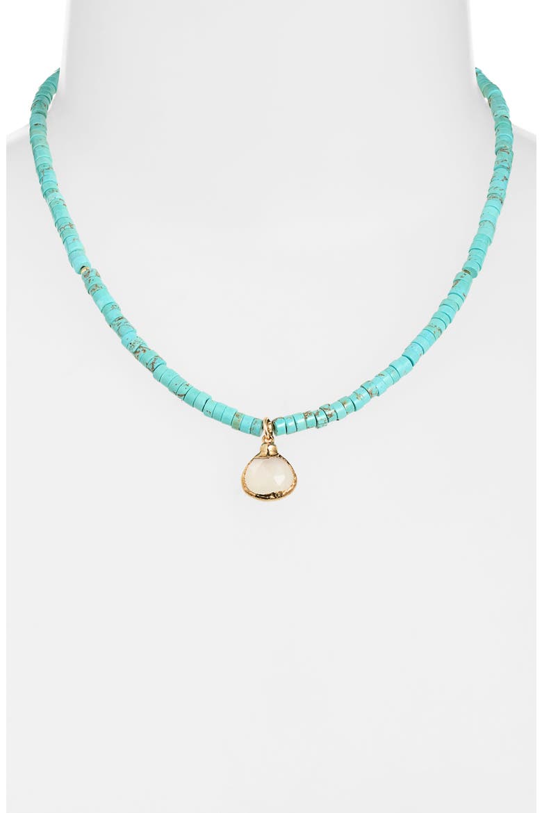 Belezi Moonstone Pendant Necklace, Alternate, color, TURQUOISE