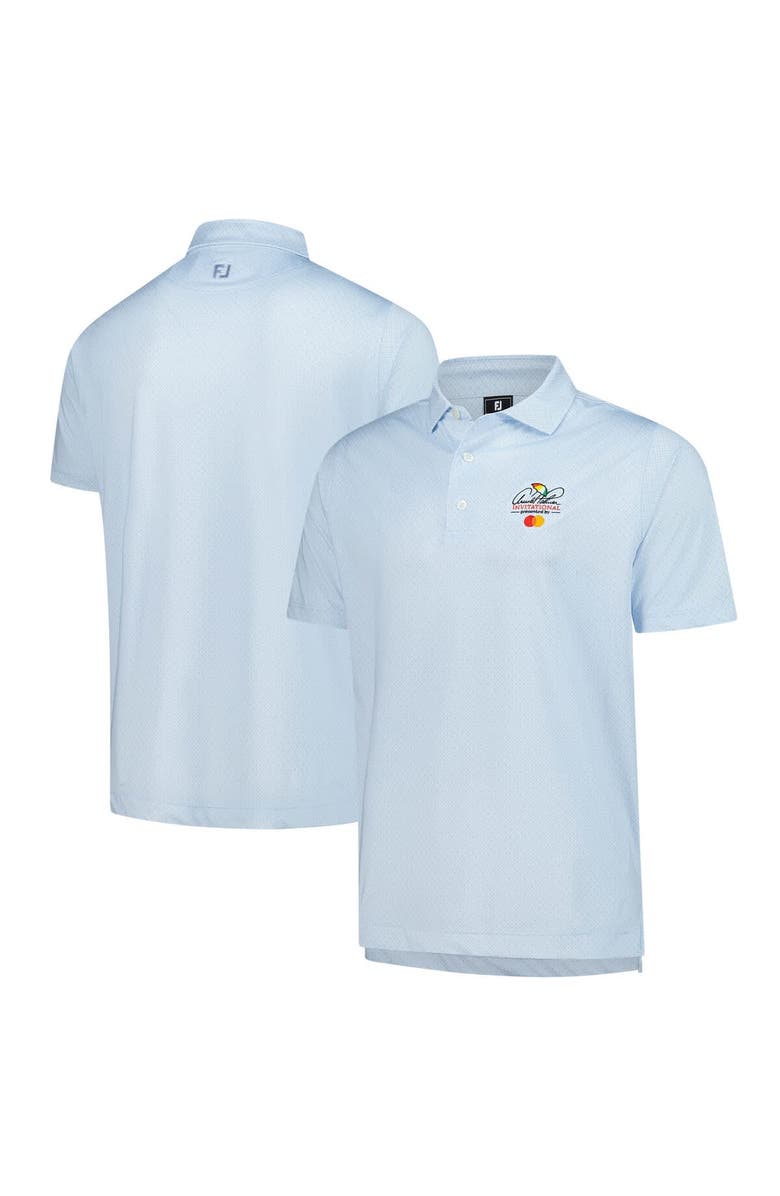 FOOTJOY Men's FootJoy  White Arnold Palmer Invitational ProDry Loop Print Lisle Polo, Alternate, color, White
