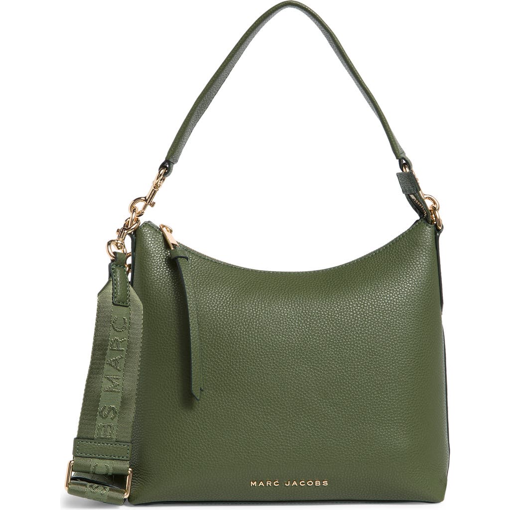 Marc Jacobs Drifter Pebbled Leather Large Hobo Bag In Green