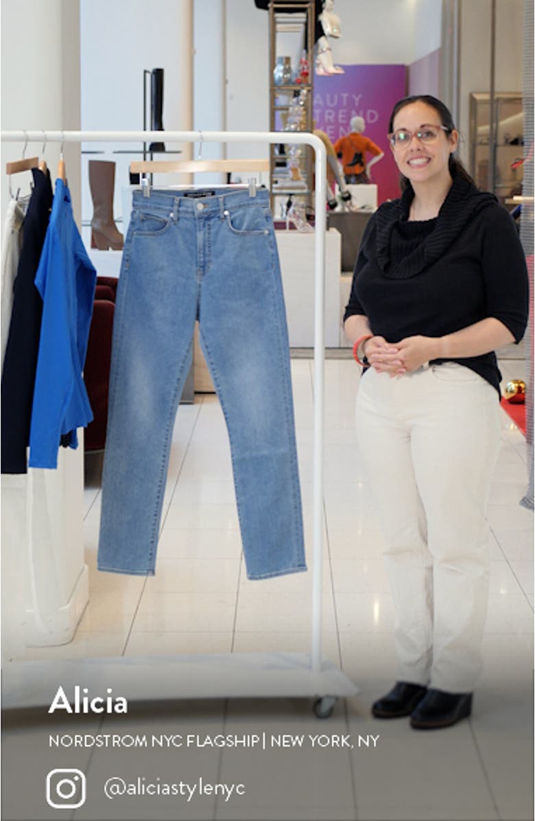 Ryleigh High Waist Slim Straight Leg Jeans, sales video thumbnail