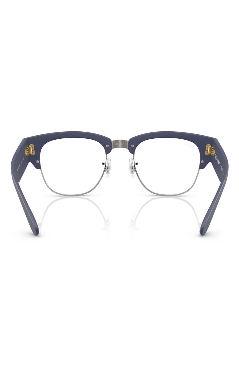 Ray-Ban 52mm Square Optical Glasses, Alternate, color, Blue