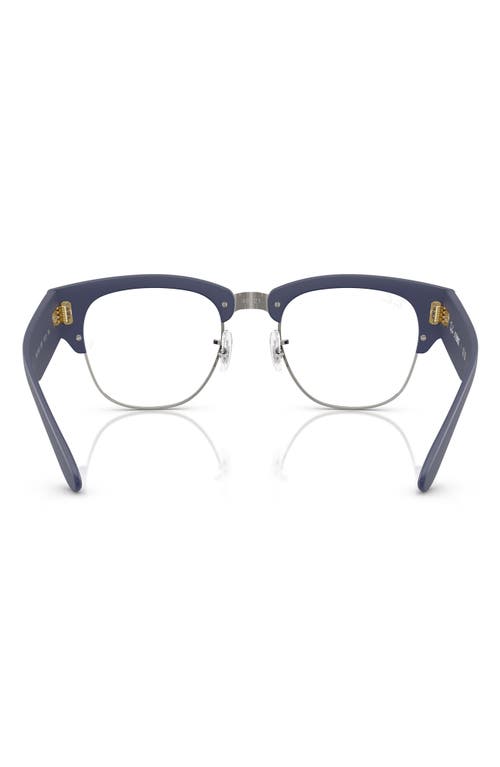 Ray Ban Ray-ban 52mm Square Optical Glasses In Blue