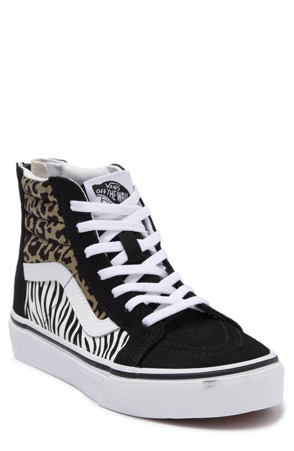 Vans SK8 Hi Zip Animal Sneaker, Alternate, color, 