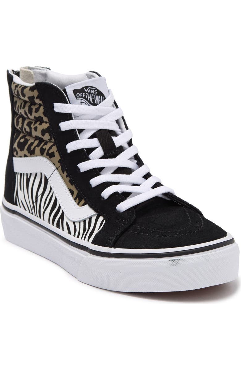Vans SK8 Hi Zip Animal Sneaker, Alternate, color,