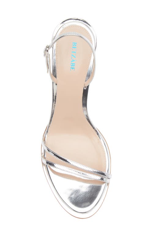 Betzábe Bianca Metallic Slingback Sandal In Animal Print