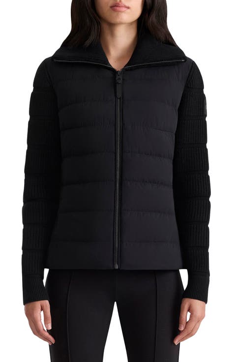 Fee Mixed Media Down Jacket