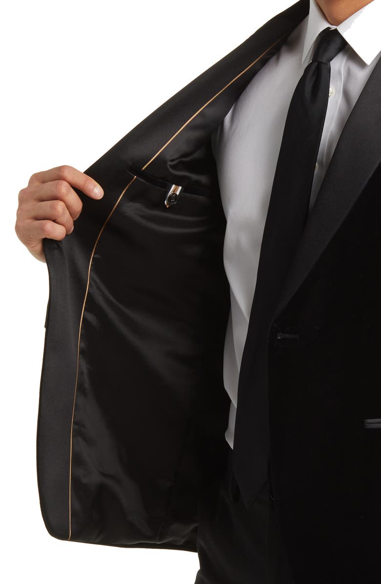 BOSS Hutson Cotton Velvet Dinner Jacket, Alternate, color,