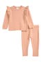 Ruffle Accent Sweater & Leggings Set
