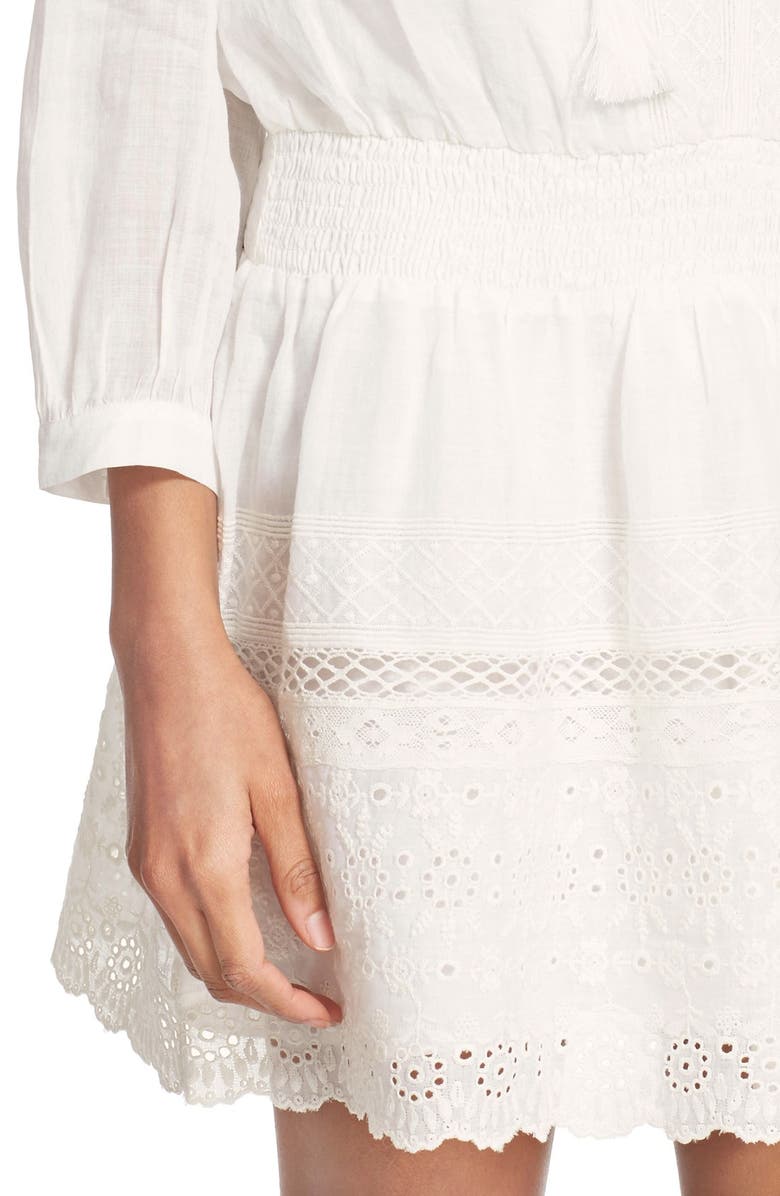 Joie 'Laton' Embroidered Eyelet Dress, Alternate, color, 