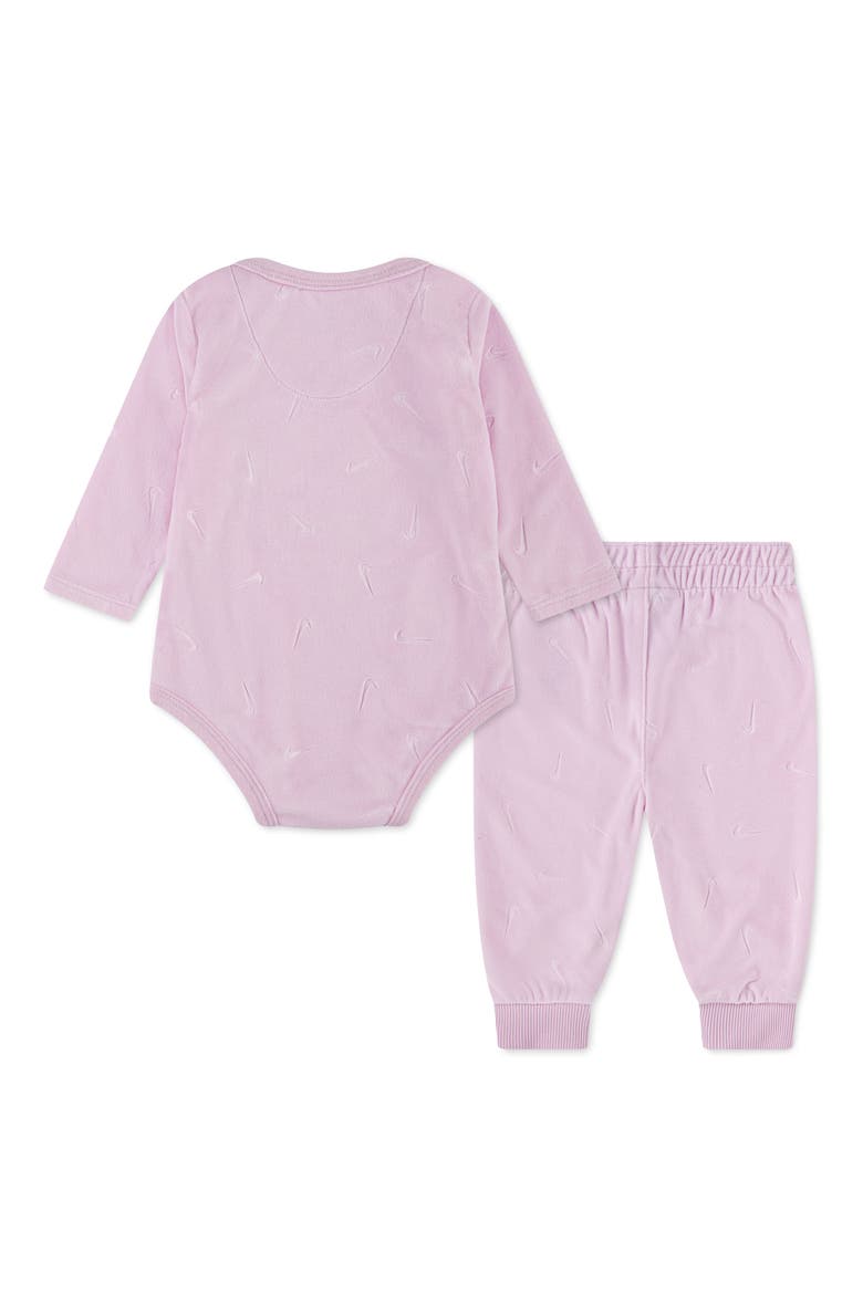 New Impressions Bodysuit & Joggers Set, Alternate, color, PINK FOAM