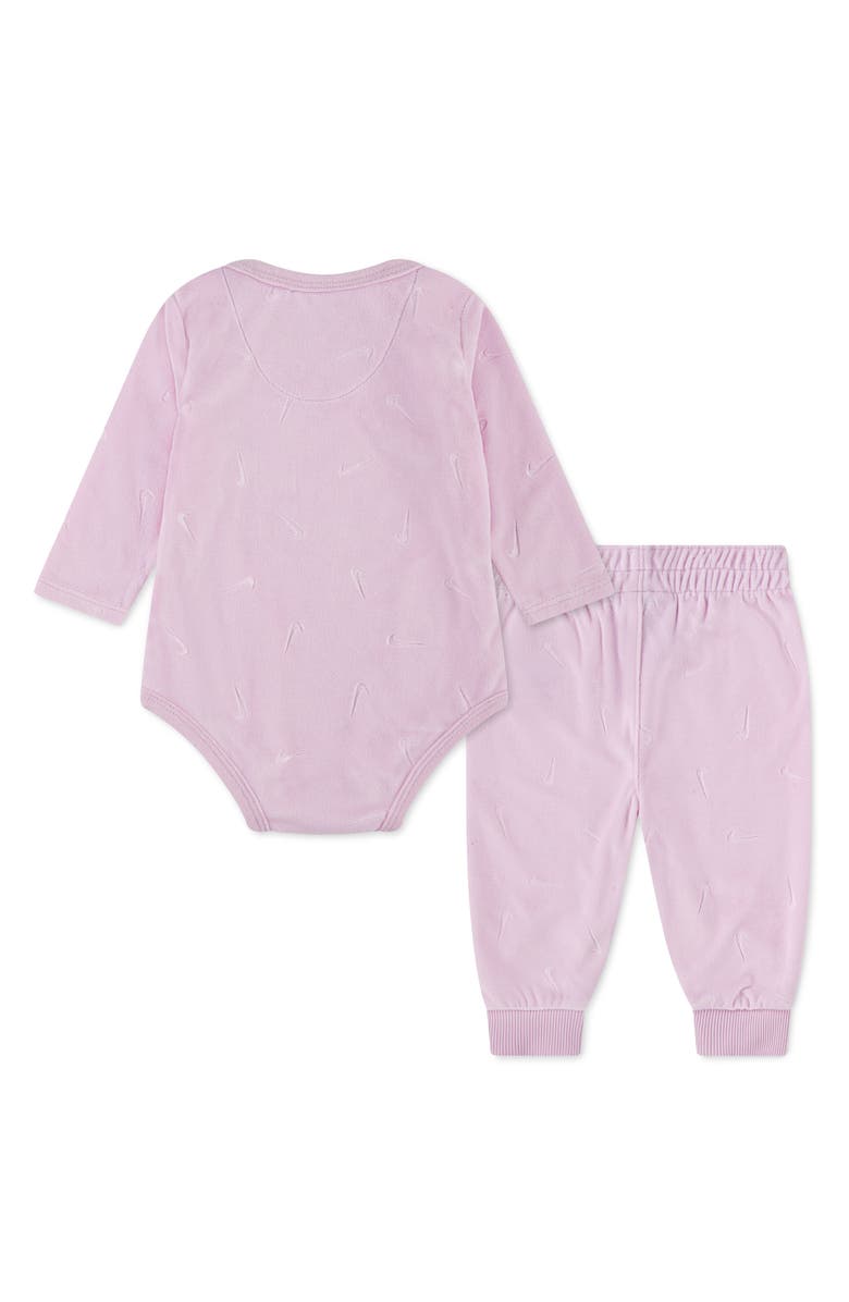 Nike New Impressions Bodysuit & Joggers Set, Alternate, color, Pink Foam