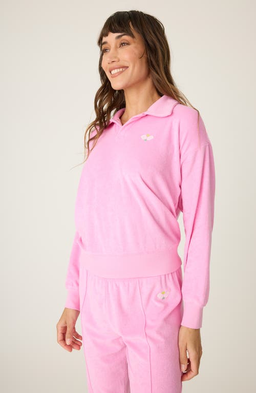 Pj Salvage French Terry Pajamas In Bubblegum