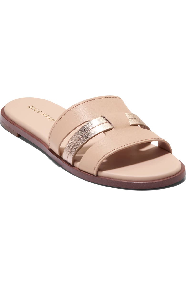 Cole Haan Flynn Fisherman Slide Sandal, Main, color, Ch Porcelain/ Rose Gold Talca