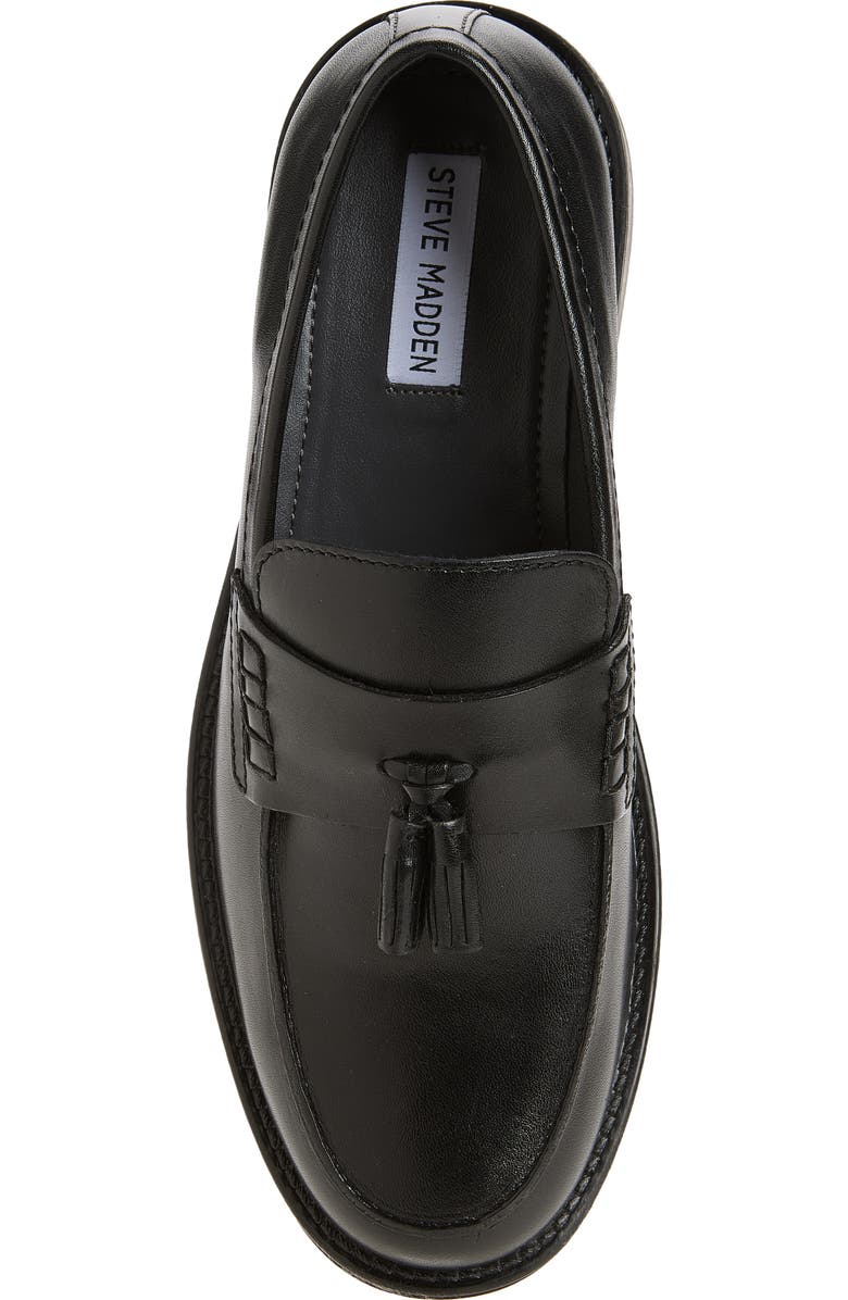 Steve Madden Daimon Tassel Loafer, Alternate, color, Black