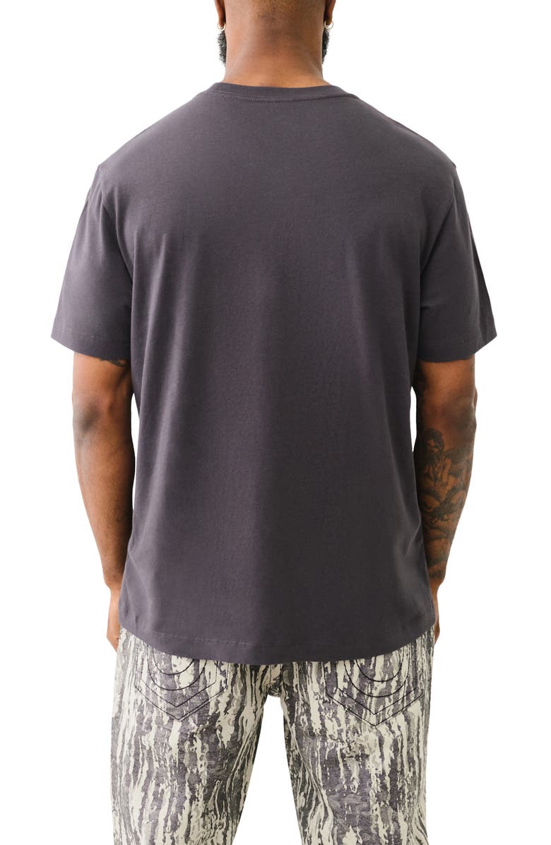 True Religion Topographic Embroidered Graphic T-Shirt, Alternate, color, 