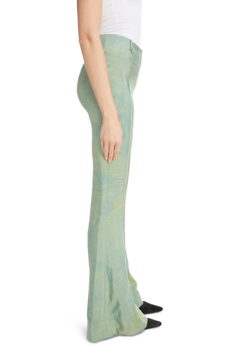 Acne Studios Pippen Tonal Print Cupro Kick Flare Pants, Alternate, color, 