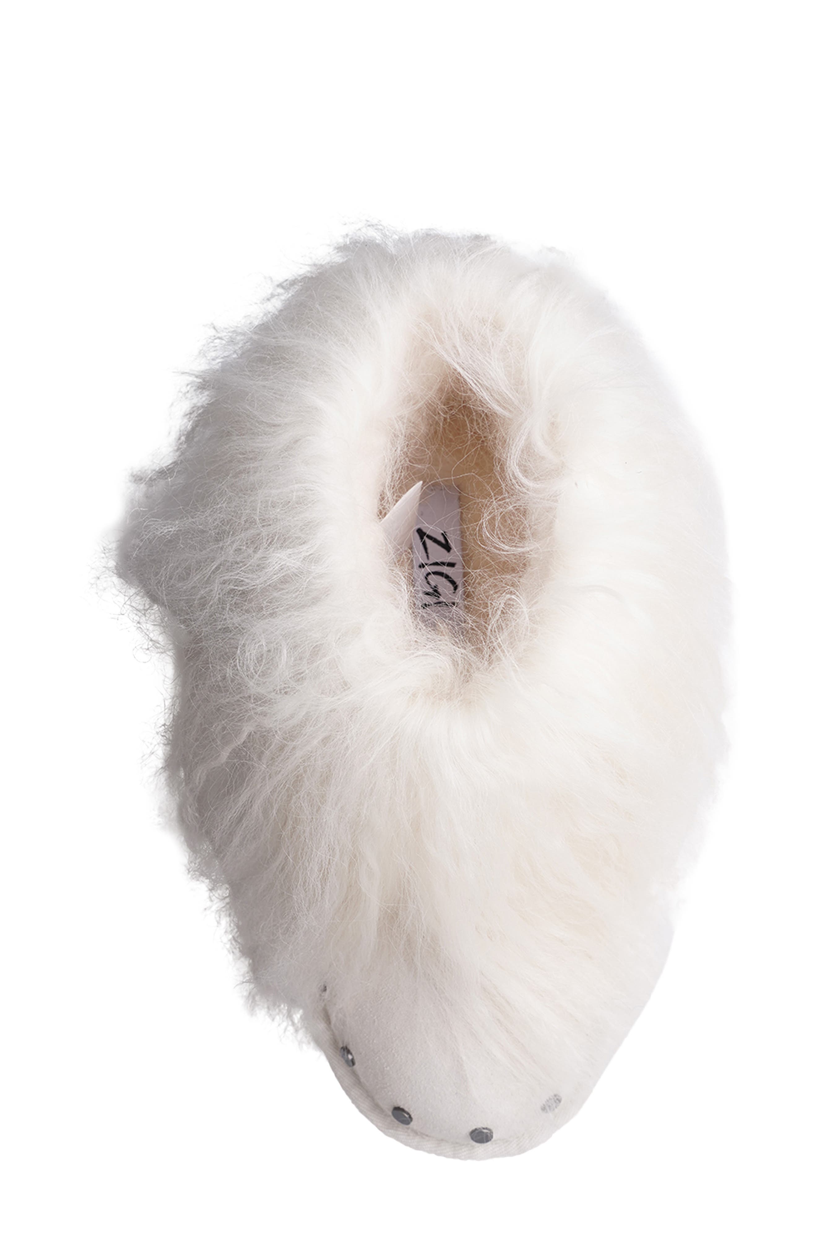 ZIGI Alleja Genuine Shearling Platform Bootie, Alternate, color, Ivory