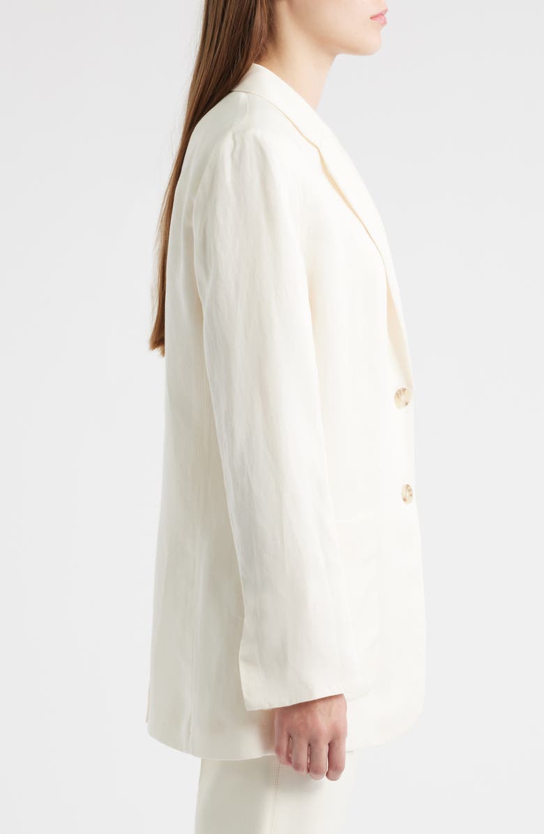 BOSS Janka Longline Blazer, Alternate, color, Soft Cream
