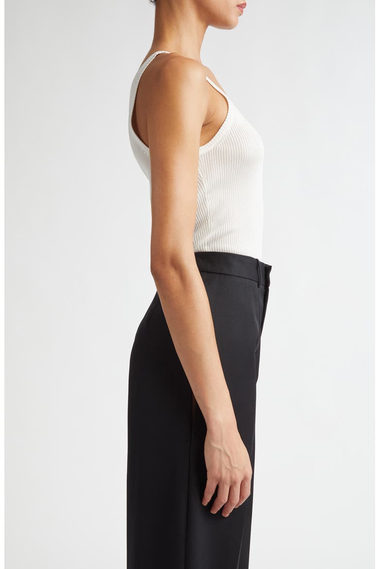 Logo Tag Rib Tank (Nordstrom Exclusive), Alternate, color, IVORY