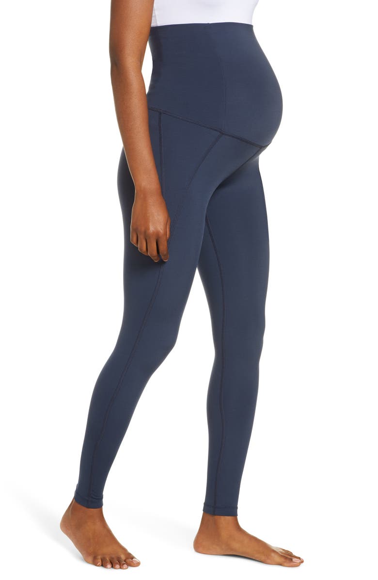 Girlfriend Collective High Waist Full Length Maternity Leggings, Alternate, color, 