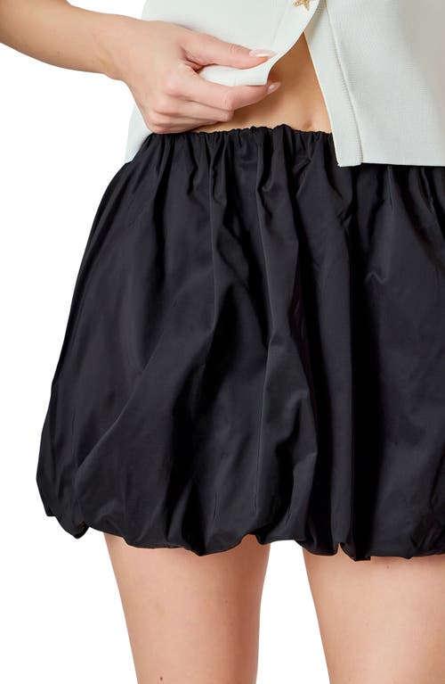 Endless Rose Bubble Hem Miniskirt In Black