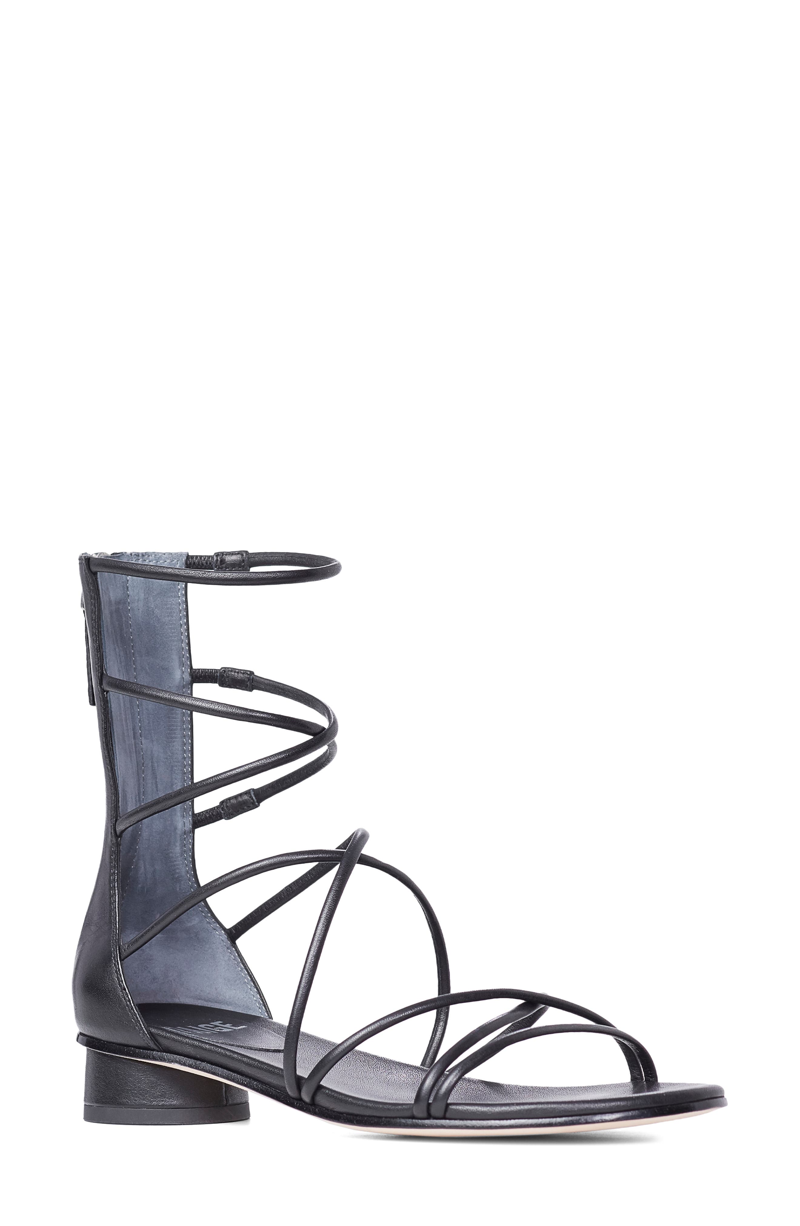 PAIGE Evie Gladiator Sandal, Main, color, Black