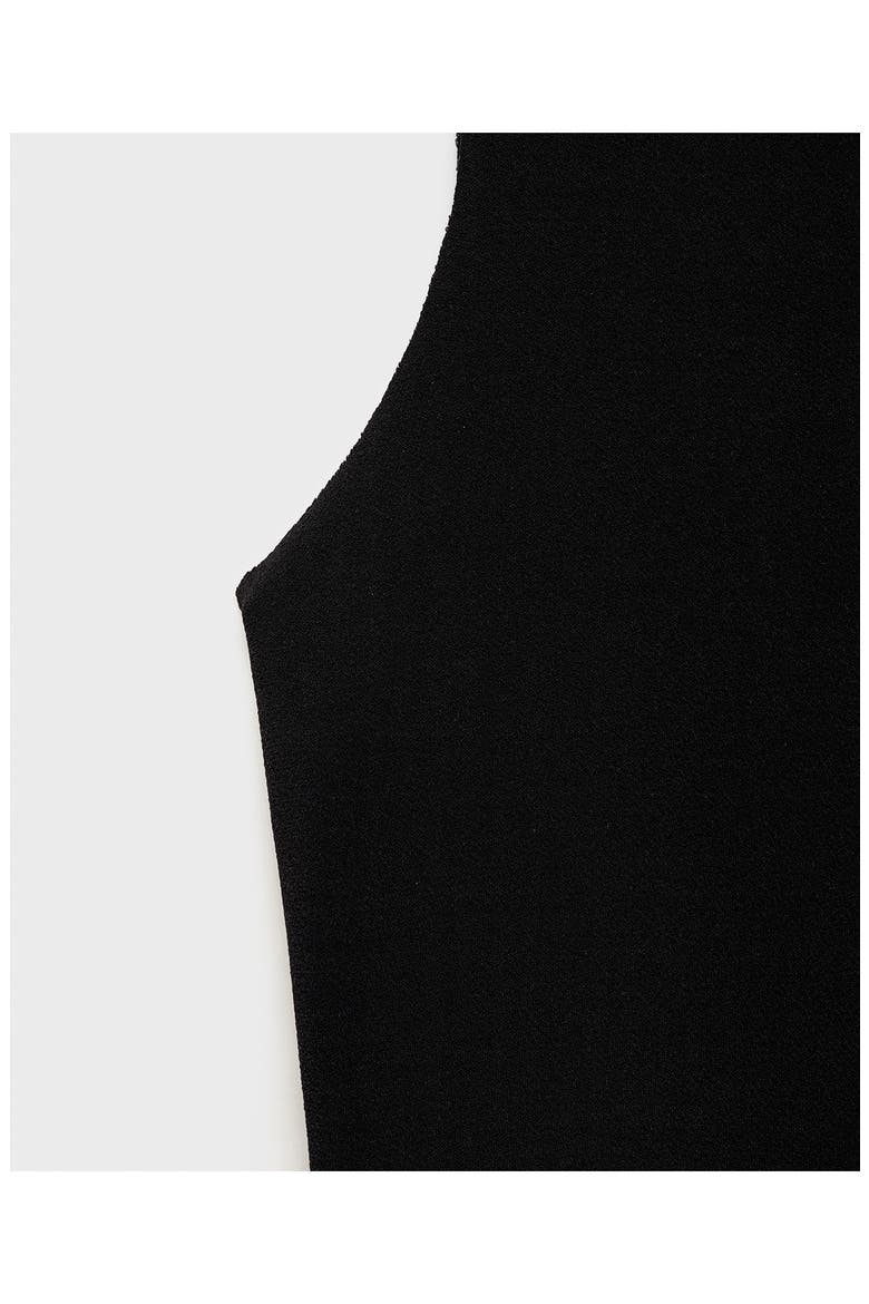 Bateau Neck Sleeveless Maxi Dress, Alternate, color, BLACK
