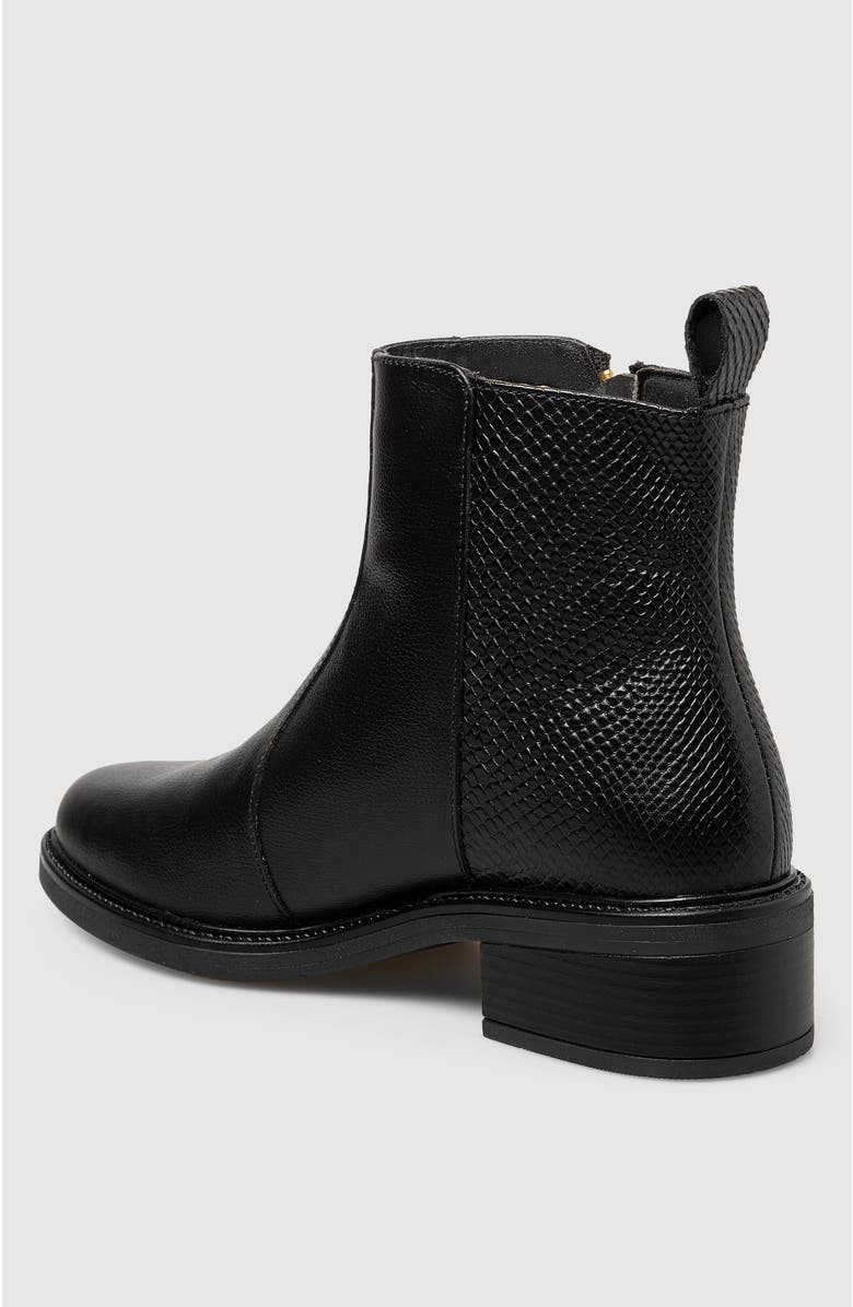 Manela Lili Side Zip Bootie, Alternate, color, Black