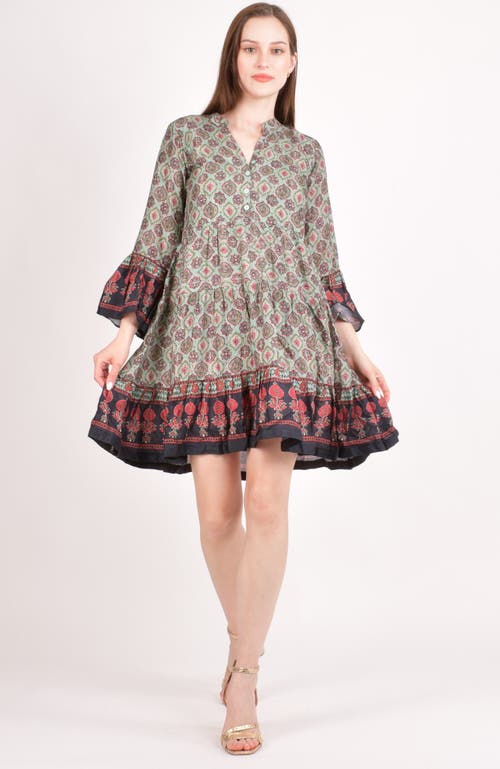 Raas Juniper Ajrakh Boho Mini Dress