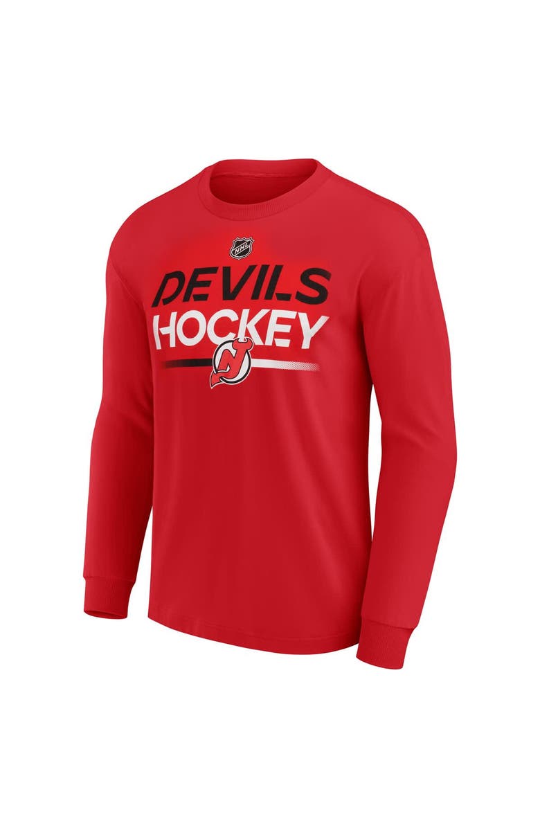 FANATICS Men's Fanatics  Red New Jersey Devils Long Sleeve T-Shirt, Alternate, color, 