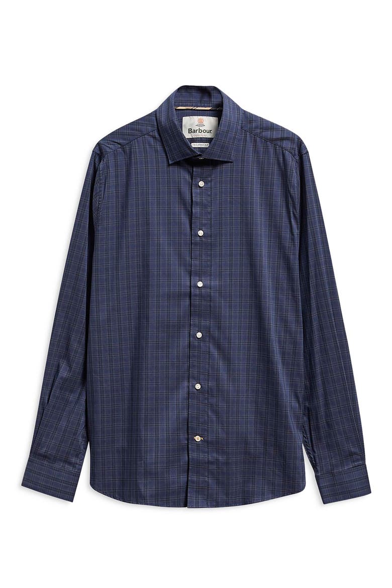 Harleton Tailored Fit Tartan Shirt, Alternate, color, MIDNIGHT LOCH