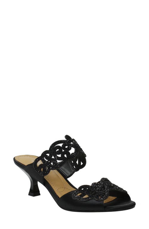 J. Reneé 'Francie' Evening Sandal in Black Fabric  product