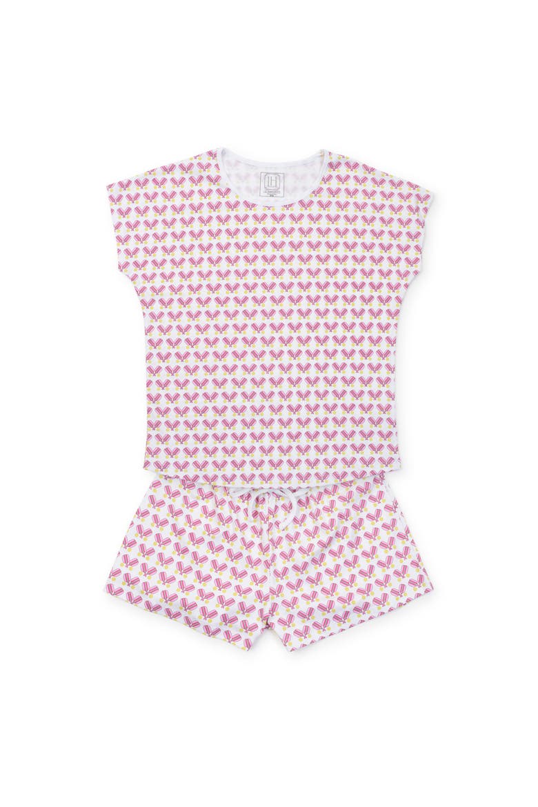 Riley Women's Pajama Short Set, Main, color, Pickleball Pink