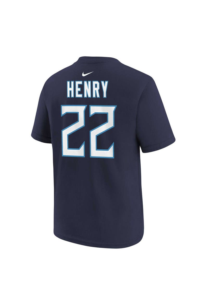 Preschool Nike Derrick Henry Navy Tennessee Titans Player Name & Number T-Shirt, Alternate, color, Navy
