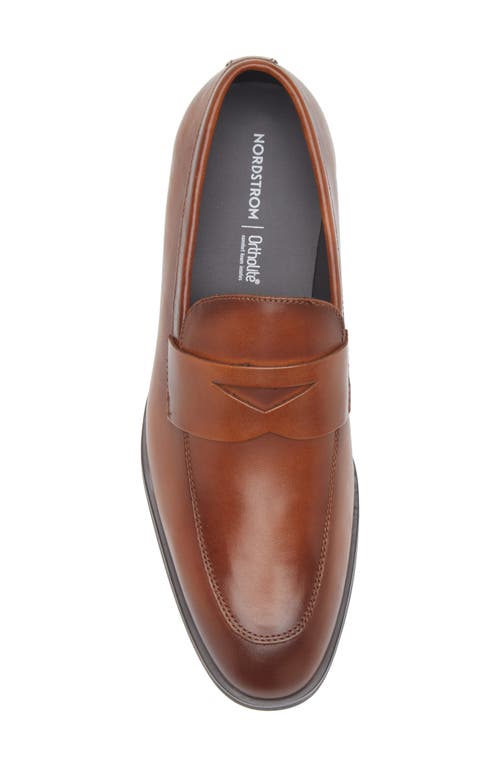 Nordstrom Edward Penny Loafer In Brown Ochre