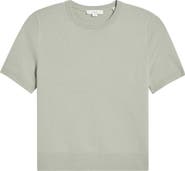 Vince Short Sleeve Wool Blend Sweater