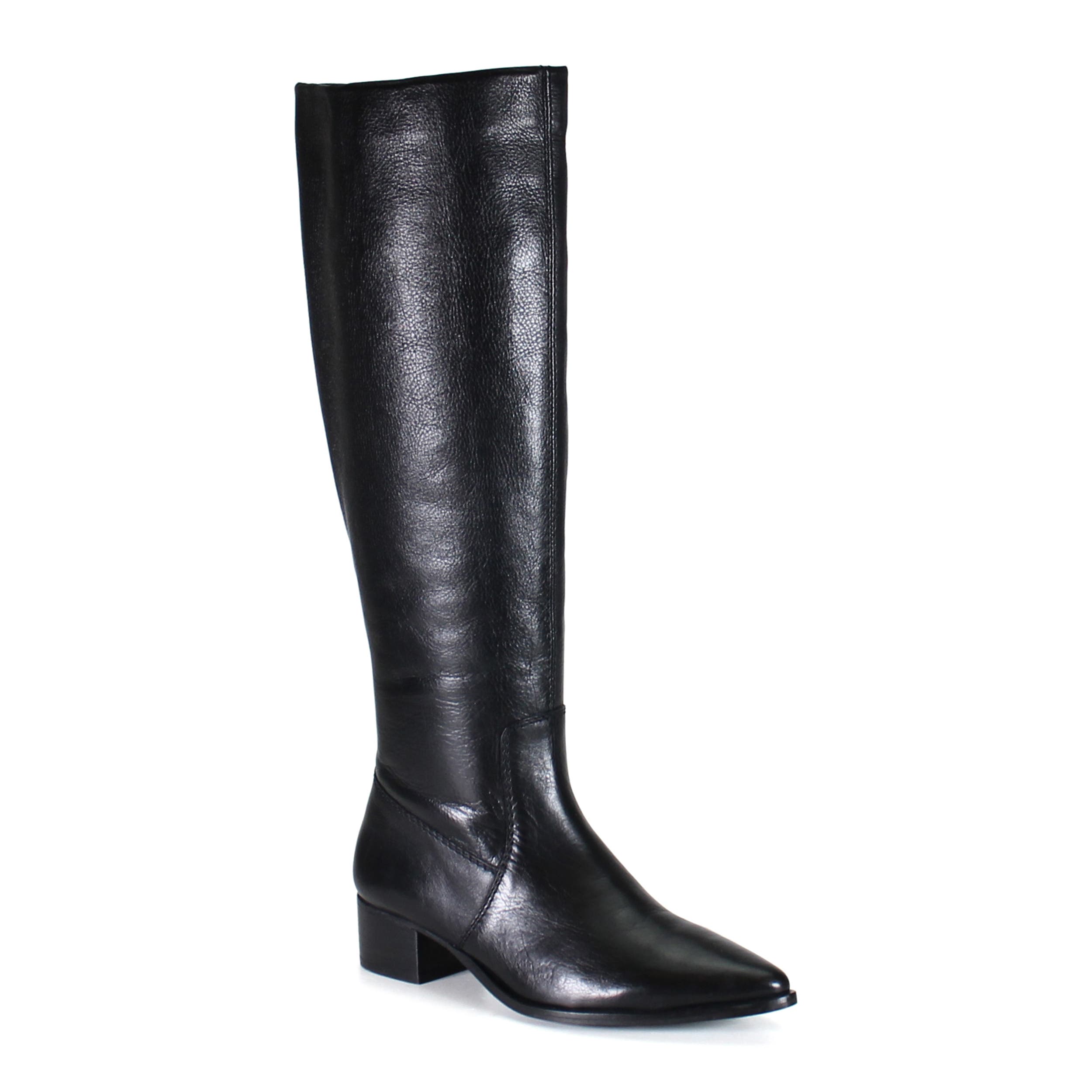 Diba True DIG ITAL Leather Sleek Tall Boot, Main, color, Black