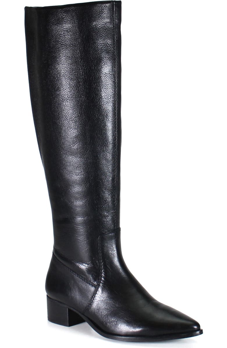 Diba True DIG ITAL Leather Sleek Tall Boot, Main, color, Black