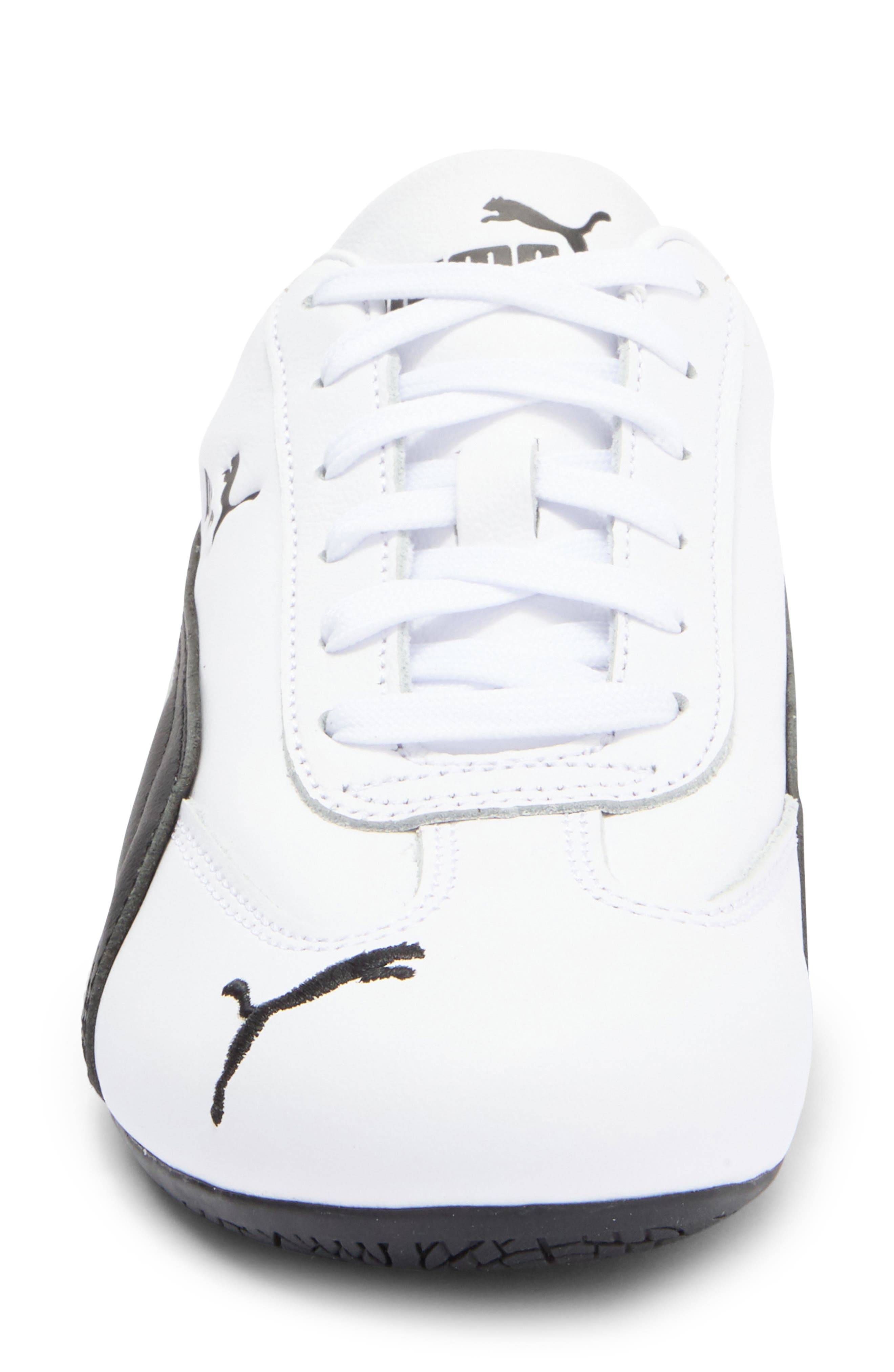 PUMA Speedcat Leather Sneaker, Alternate, color, Puma White-Puma Black