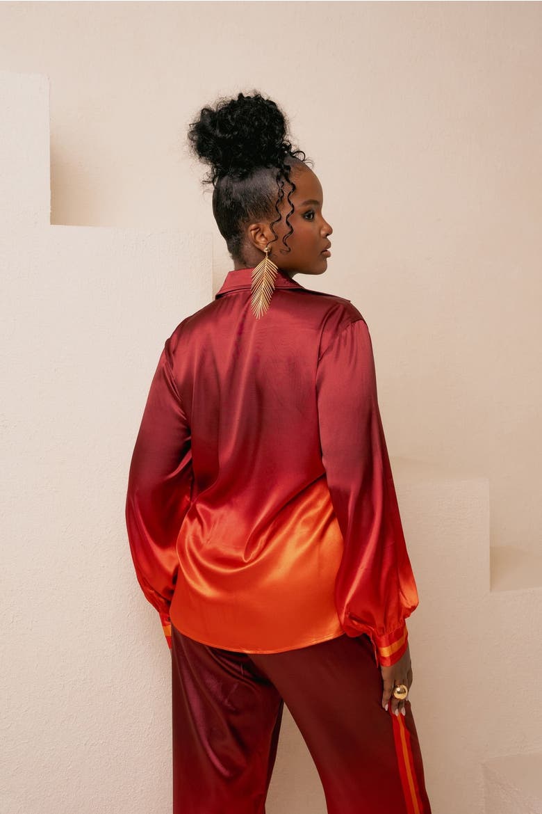 Dawn Pant Set, Alternate, color, Ember Ombre
