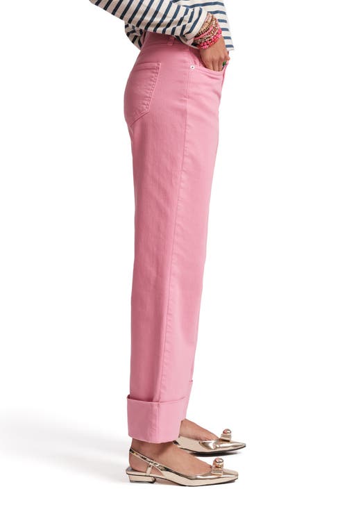 FRANCES VALENTINE FRANCES VALENTINE SMARTY CUFFED JEANS SOLID DENIM 