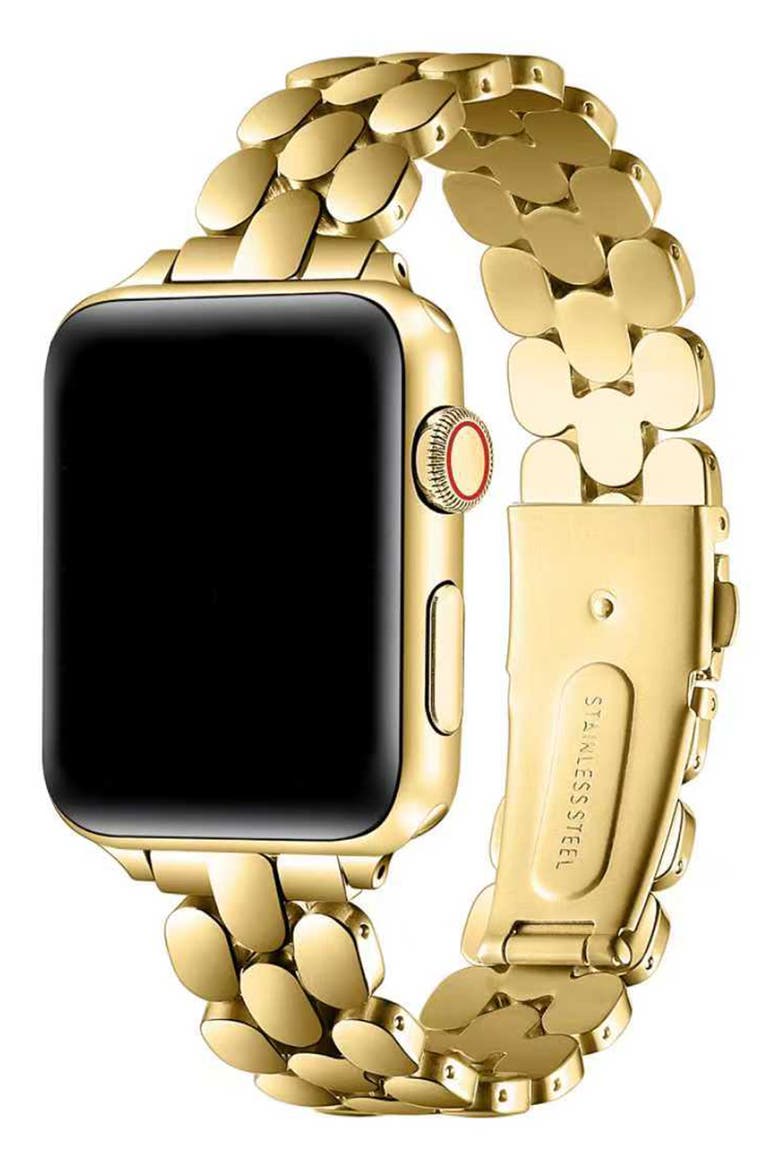Emery Apple Watch® Bracelet Watchband, Alternate, color, GOLD