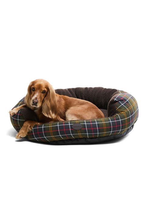 Tartan Snuggle 35" Dog Bed