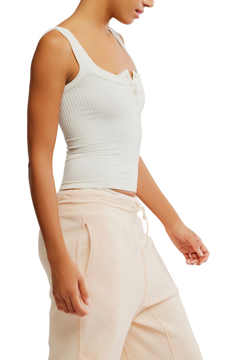 Free People Clean Slate Tank Top, Alternate, color, Ivory