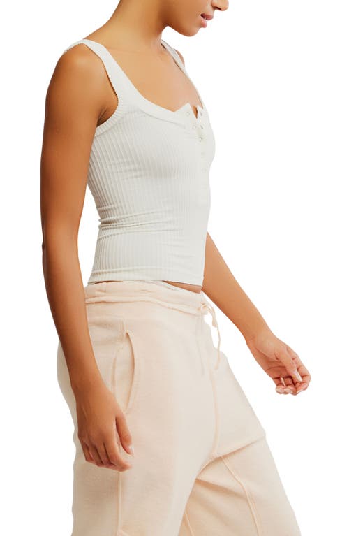 Free People Clean Slate Tank Top In White