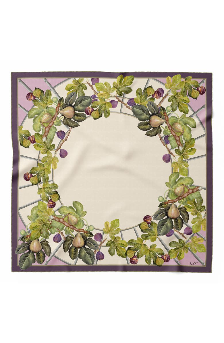 Elizabetta Tessa - Silk Foulard for Women, Main, color, Cream