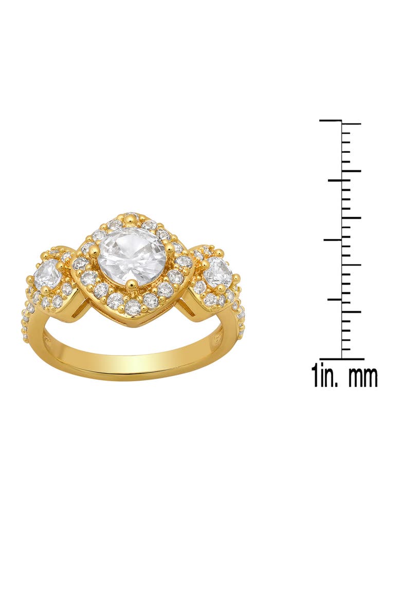 Simulated Diamond Ring, Alternate, color, GOLD